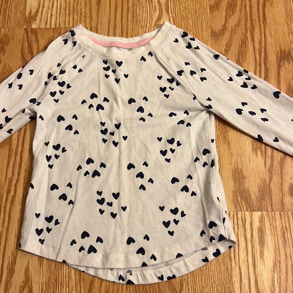 Cat & Jack Toddler Girls Heart Tee 4T